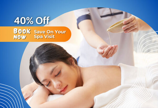 spa deals promotion blue