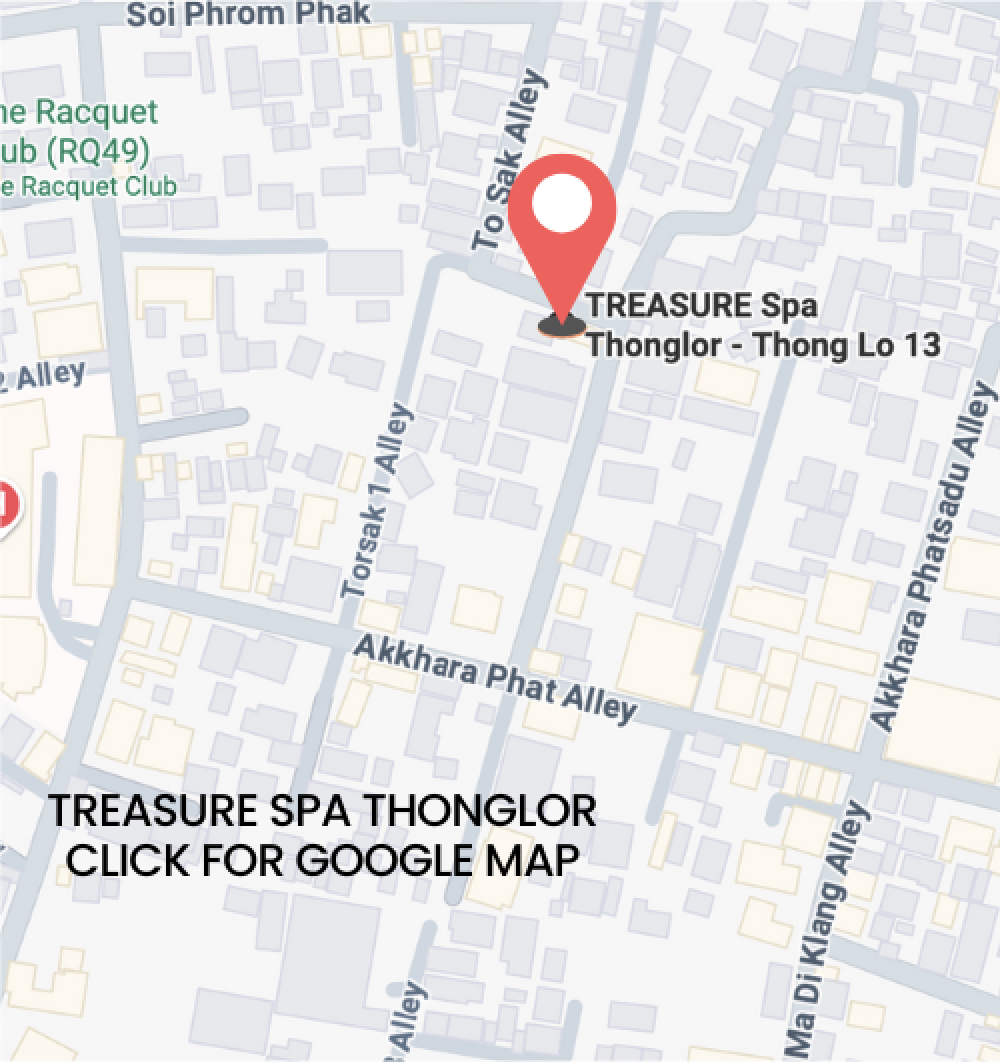 Treasure Spa Thonglor location map on Thong Lo 13 Tosak Alley